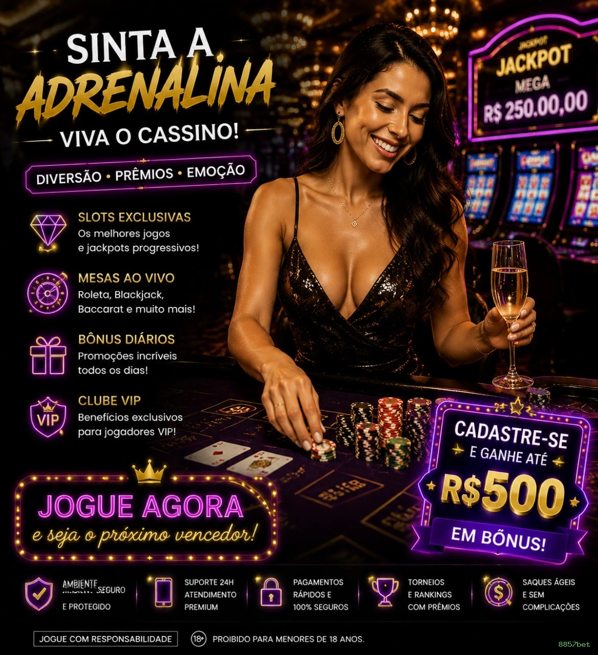 Bônus exclusivos membros VIP 8857bet